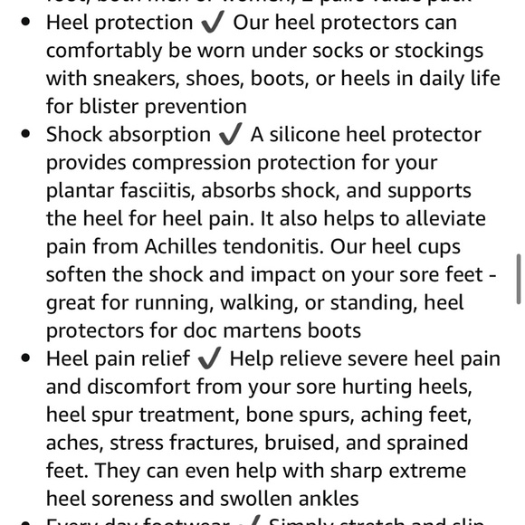 Ballotte, Gel/Silicone Heel Protectors, 4 pieces, Size Small - Picture 8 of 8